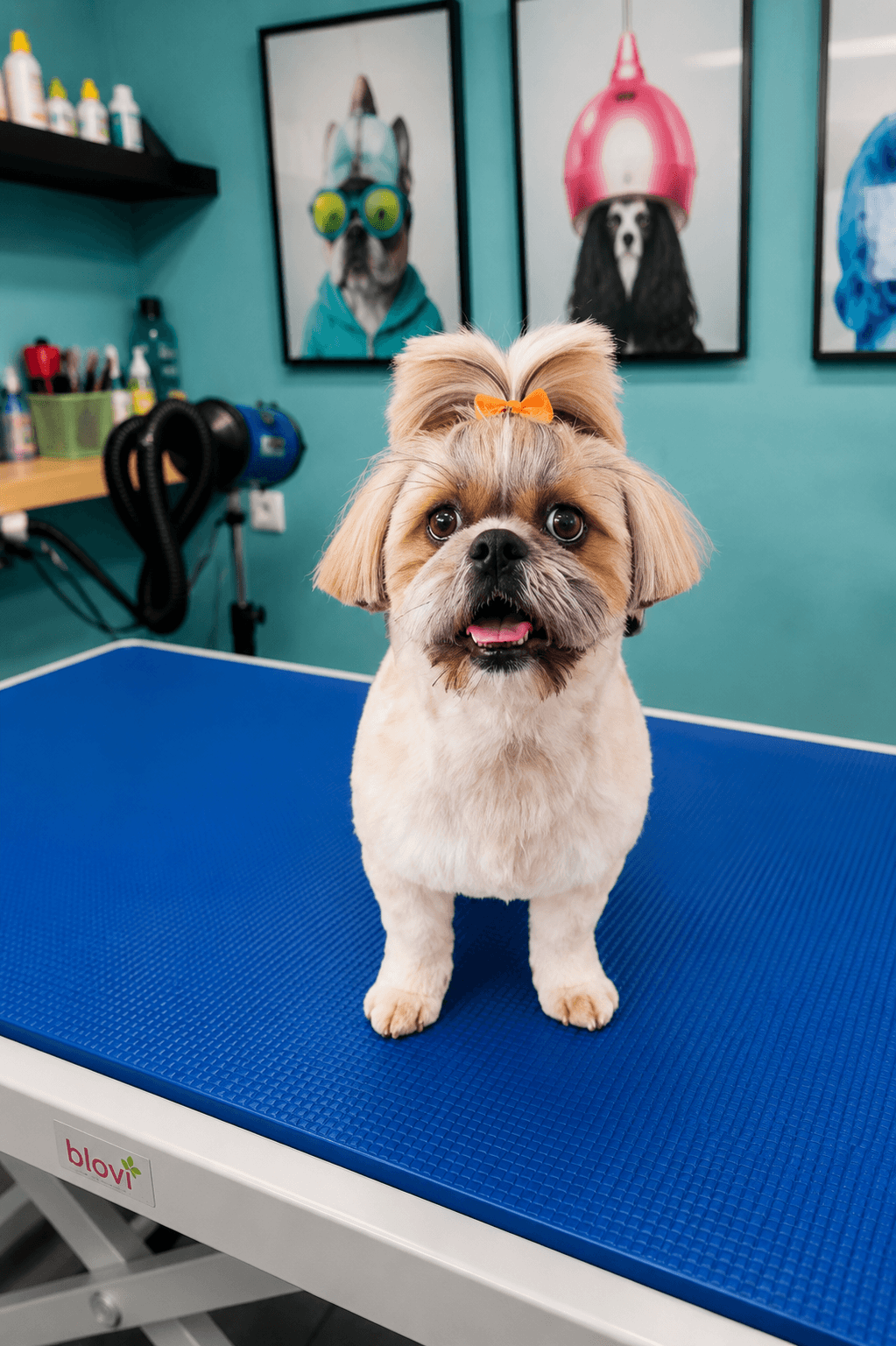 Shih tzu po groomingu
